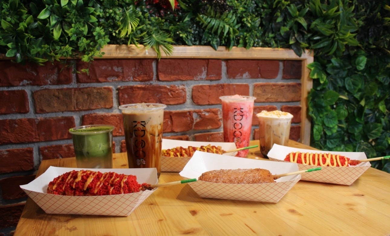 Korean Corn dogs, Mochi Donuts & Boba Tea